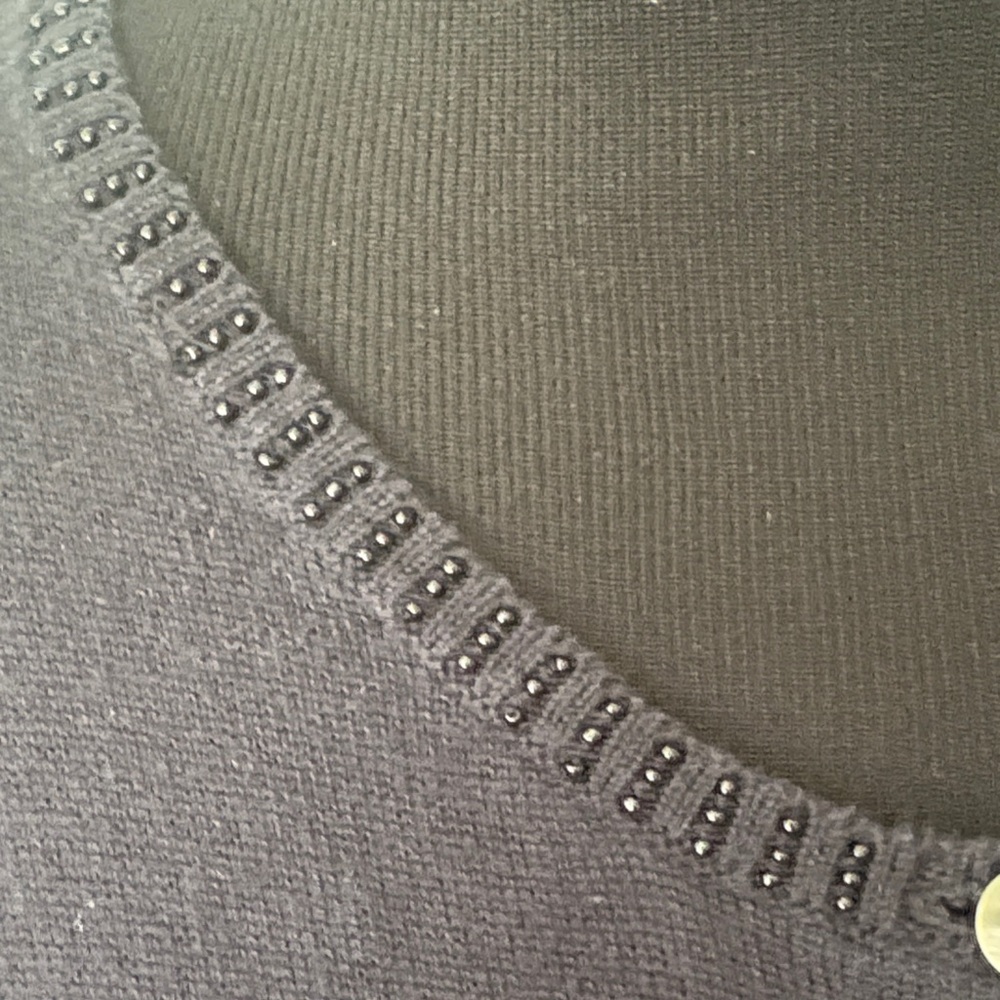 Black Maternity Button-Up Cardigan - Picture 2 of 8